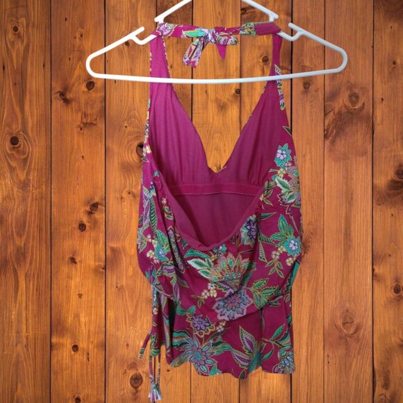 Johnny Was Women's Small 2 Piece Pink Flamingo Tankini/Bikini Set Swim Colorful - Picture 7 of 14